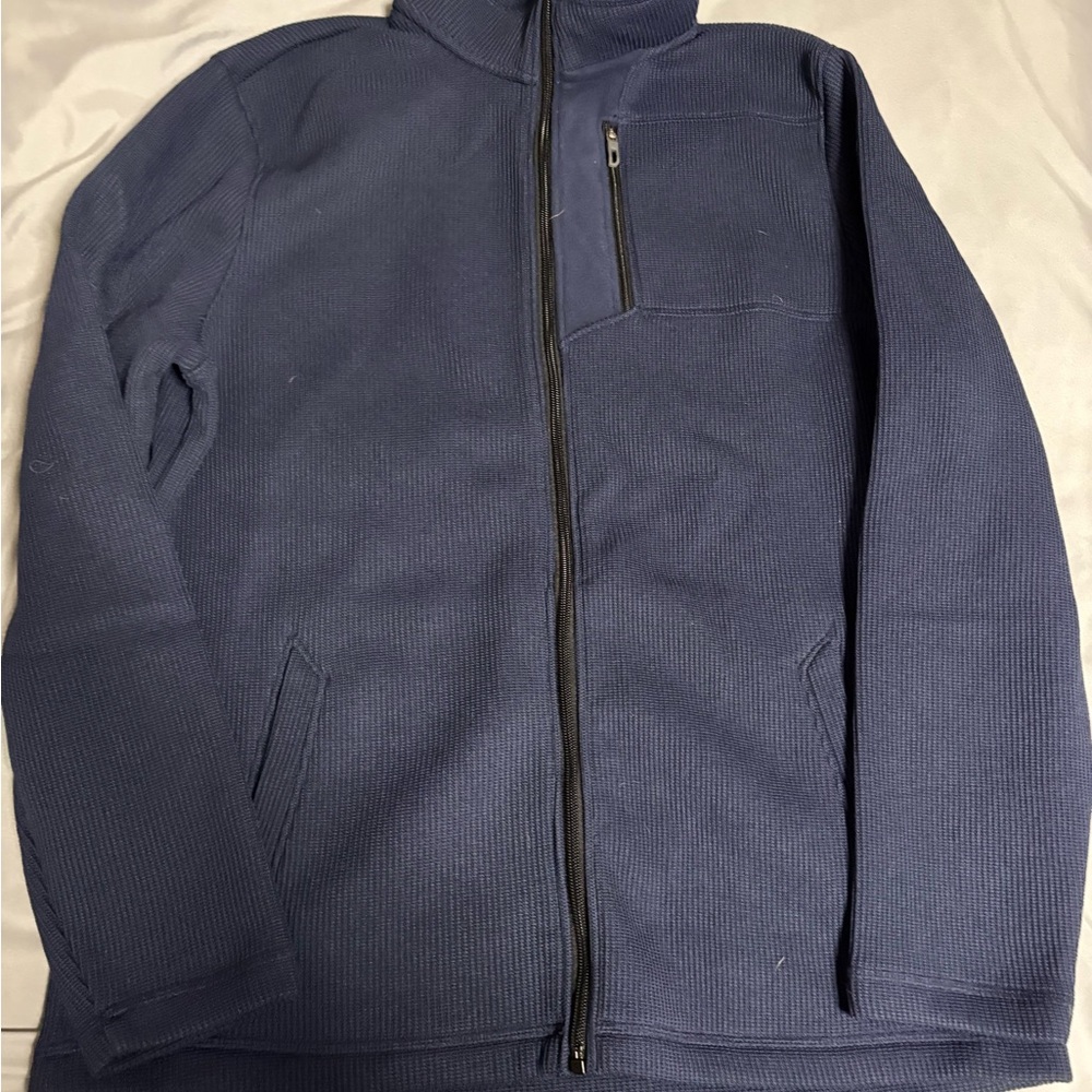 Izod Men's Navy Zip-Up Sweater